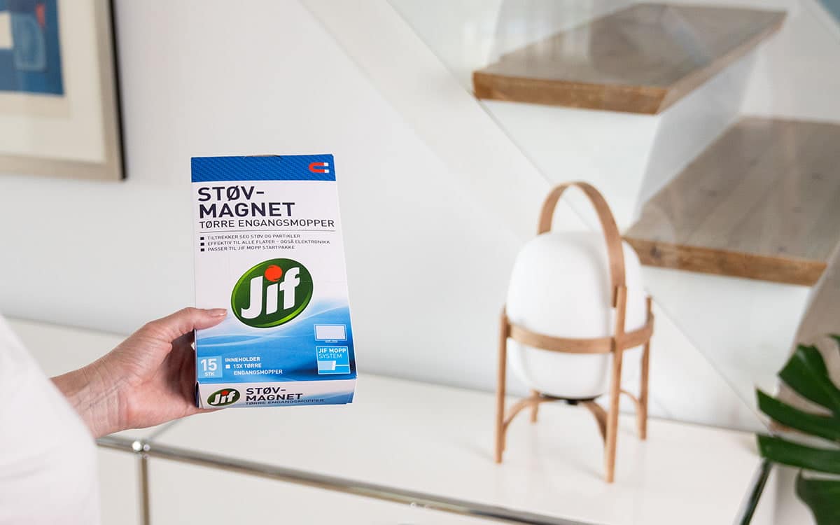 Sunnere inneklima med Jif Støvmagnet.