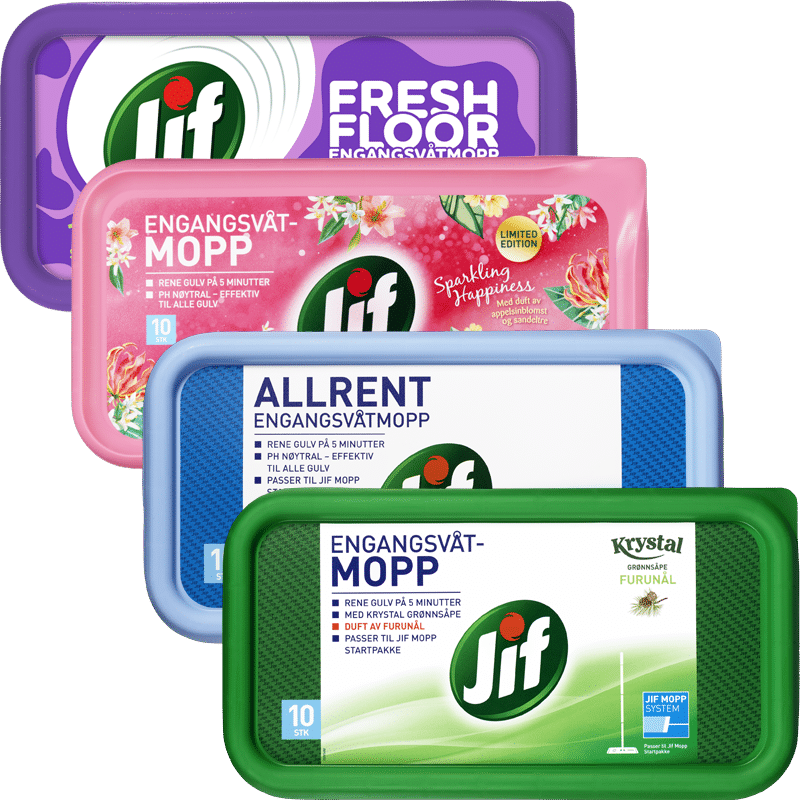 Jif våtmopp samlet